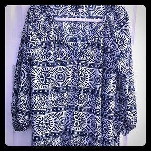 🌴🌺 Mud Pie navy & white mini dress